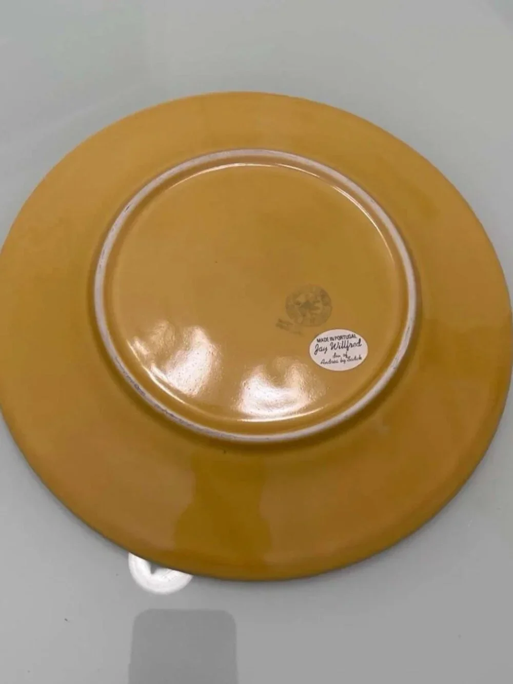 NOS 2x Jay Willfred x Andrea Sadek Bordallo PinheiroPortugal Yellow Dinner Plate